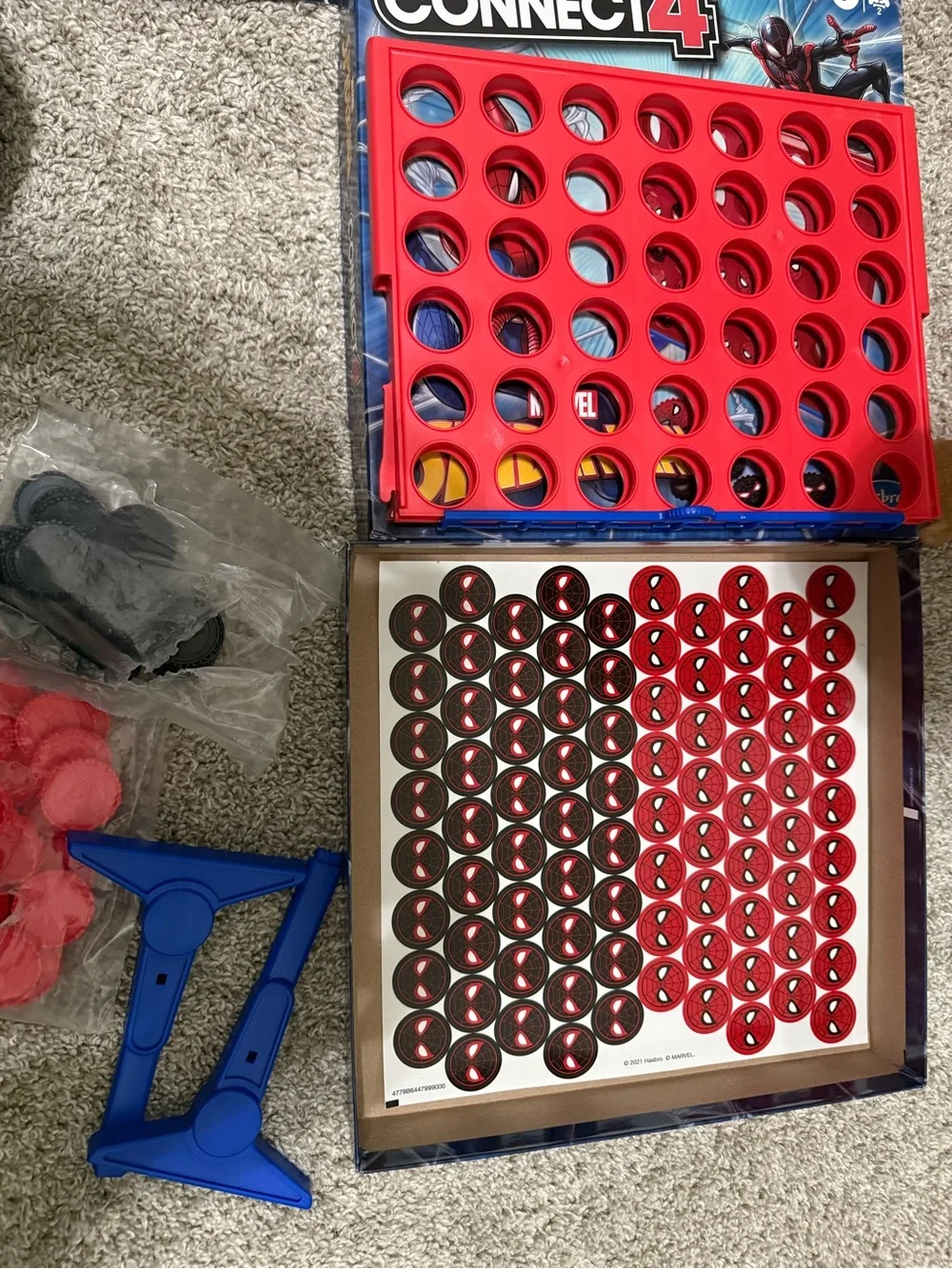 Hasbro Spider-Man Connect 4 Game - Red & Blue